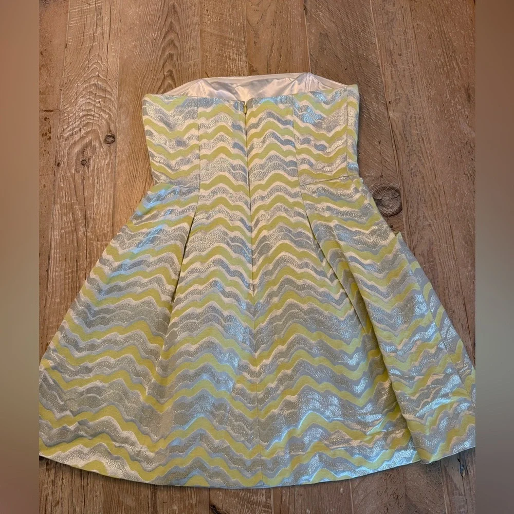 Lily Pulitzer Sherry Starfruit Wingman Strapless Dress 6 - Picture 8 of 8